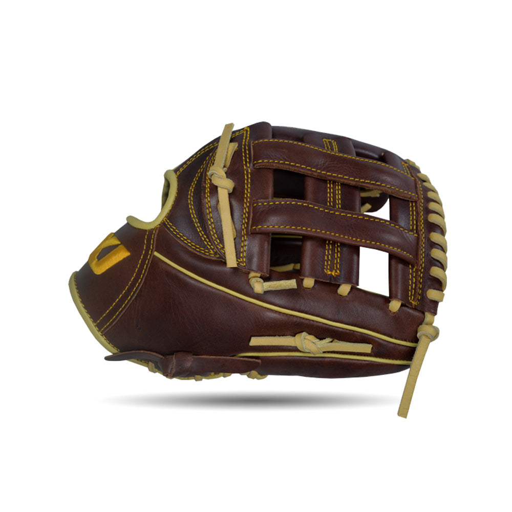 IKJ Core+ Series 11.75 INCH Double Welt Model INFIELD Baseball Glove in Dark Brown for RIGHT-HANDED Thrower