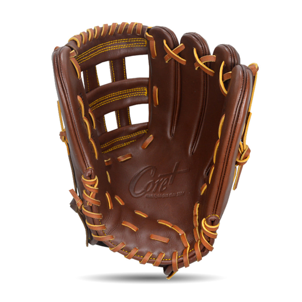 IKJ Core+ Series 12.75 INCH Single Welt Model OUTFIELD Baseball Glove in Mocha for RIGHT-HANDED Thrower