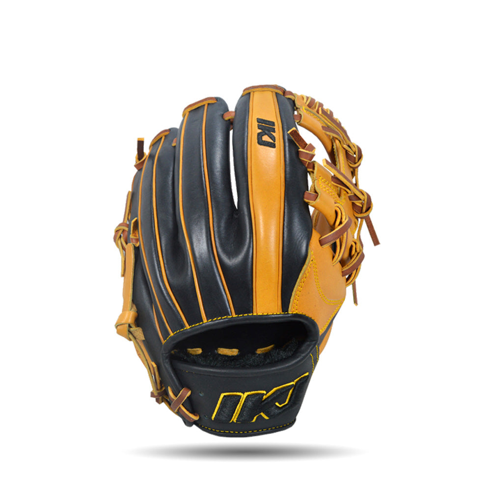 IKJ Core+ Series 11.5 INCH Double Welt INFIELD Baseball Glove in Horween Tan and Black for RIGHT-HANDED Thrower