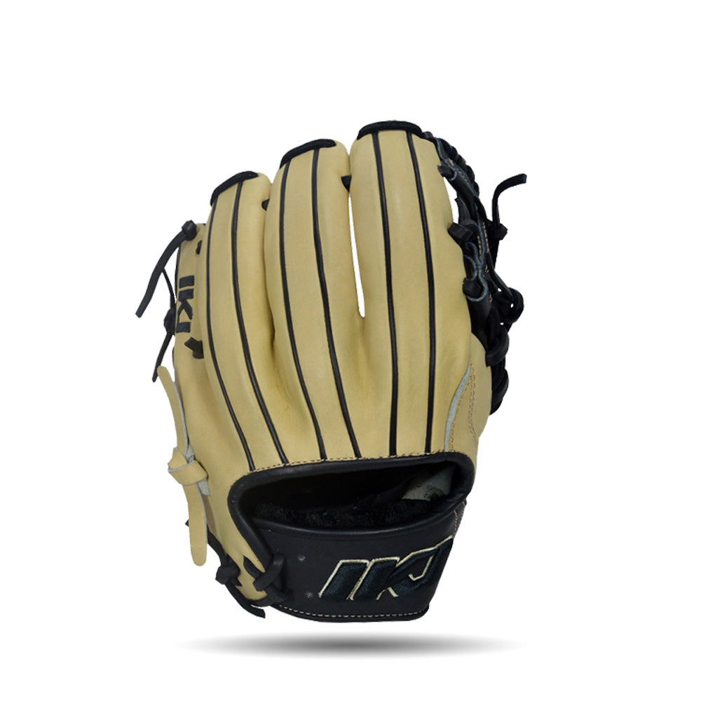 IKJ Xpro Series 11.5 INCH Double Welt Model INFIELD Baseball Glove in Straw and Black for RIGHT-HANDED Thrower