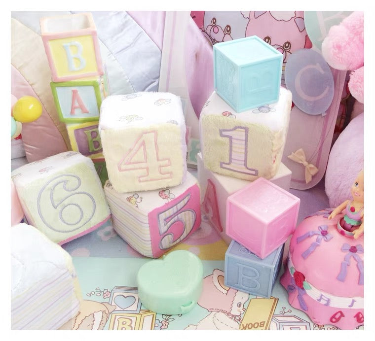 Number cube room decor baby room girly room