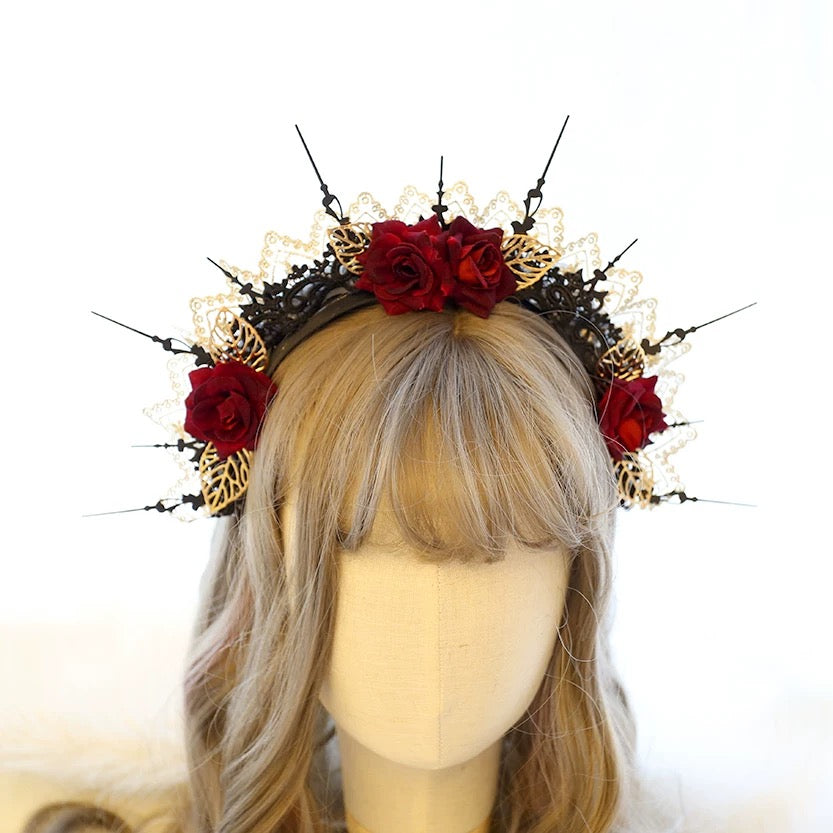 cosplay rose crown hair band