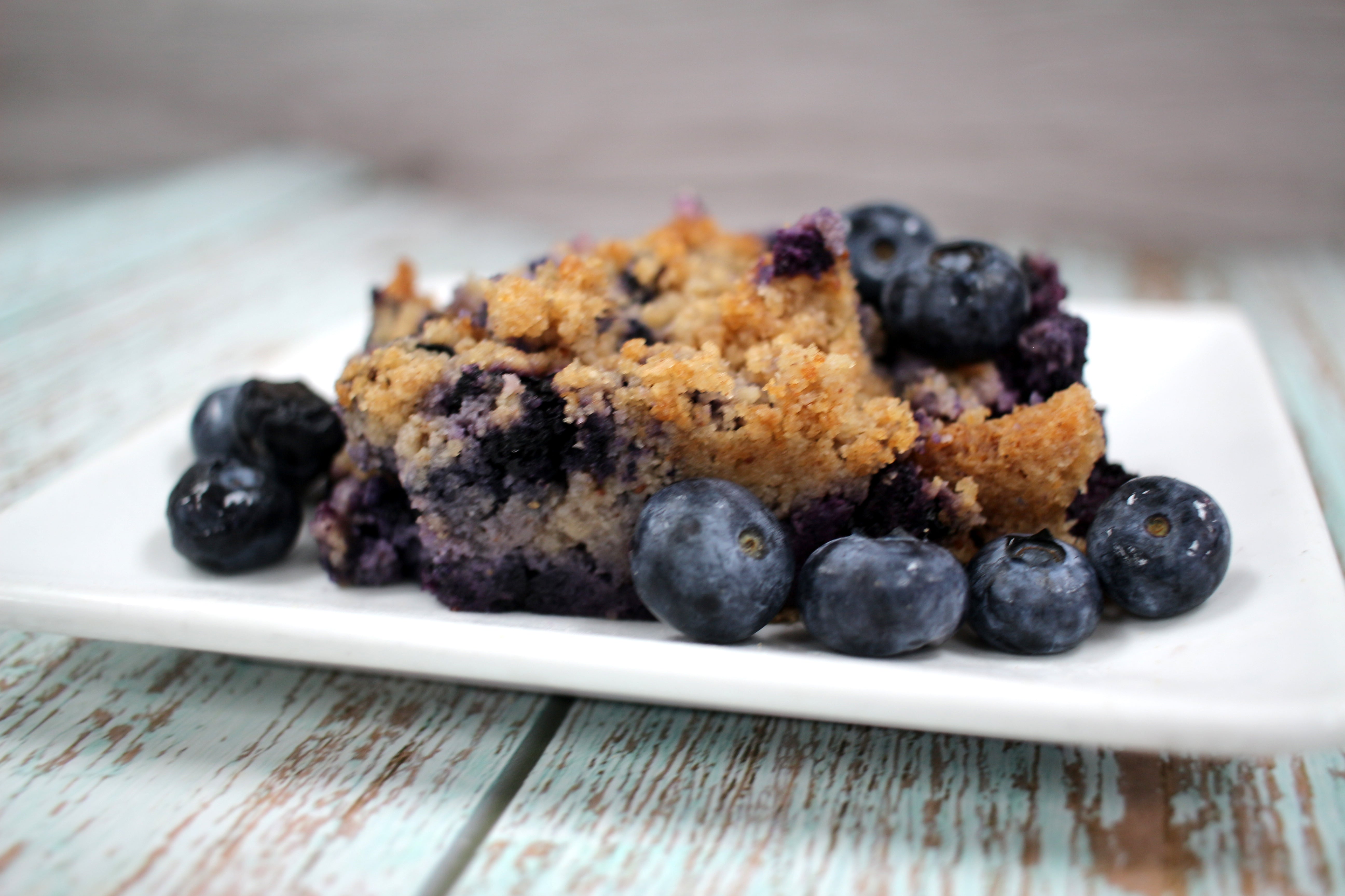 Keto Blueberry Cobbler Crumble - VEGAN, Gluten Free, Sugar Free, Low Carb & Keto Approved