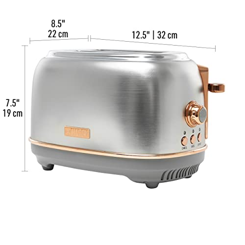 Haden Heritage Stainless Steel 2-Slice Toaster - Steel / Copper