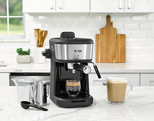 Mr. Coffee Espresso, Cappuccino and Latte Maker in Black