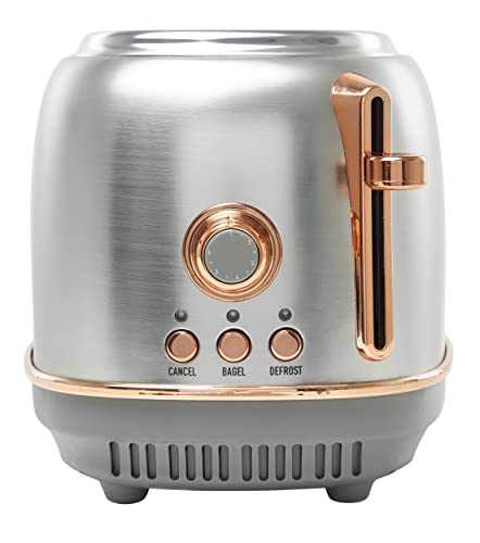 Haden Heritage Stainless Steel 2-Slice Toaster - Steel / Copper