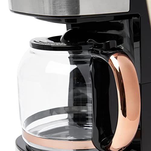 Haden Heritage 12-Cup Programmable Coffee Maker - Steel / Copper