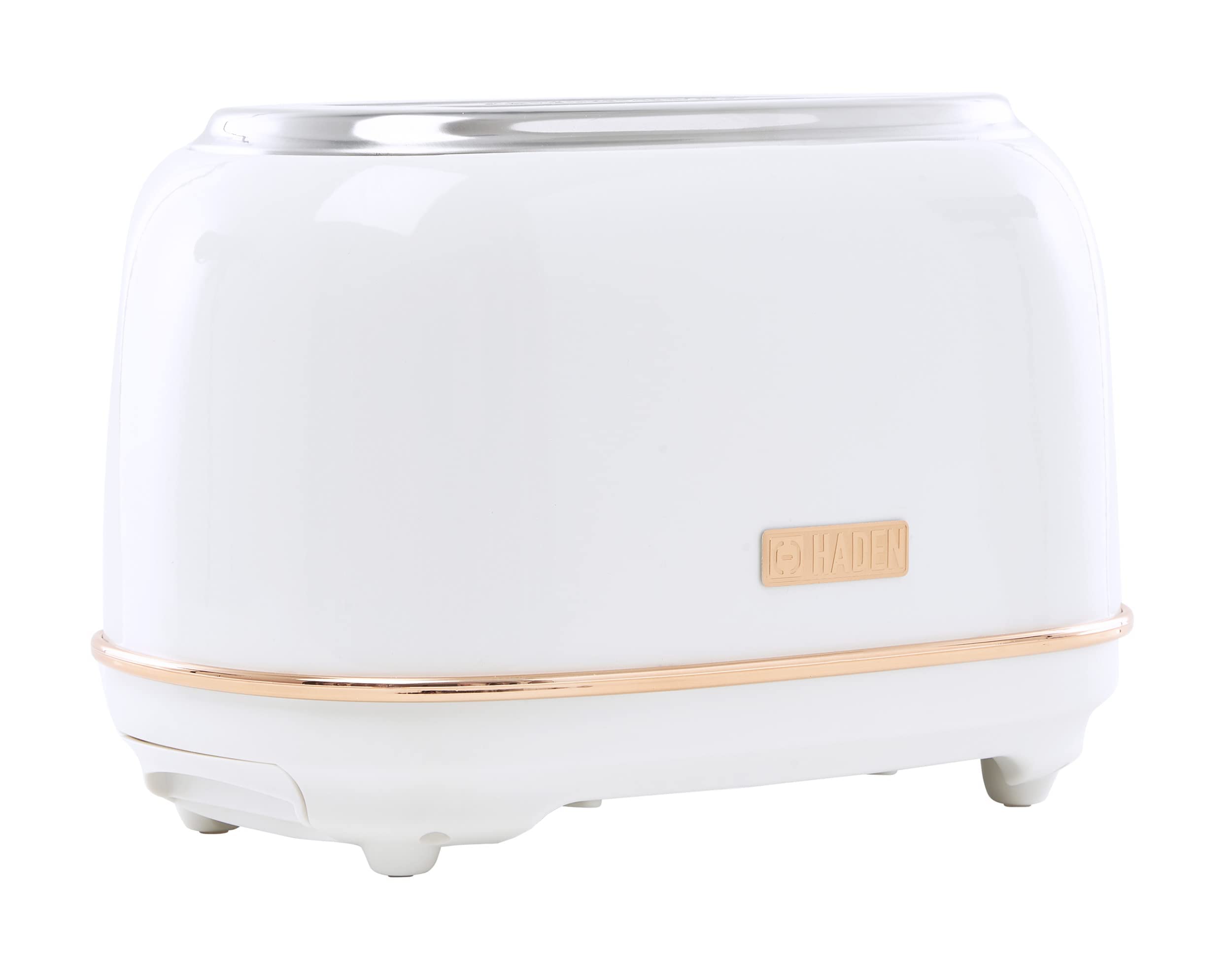 Haden Heritage Stainless Steel 2-Slice Toaster - Ivory / Copper