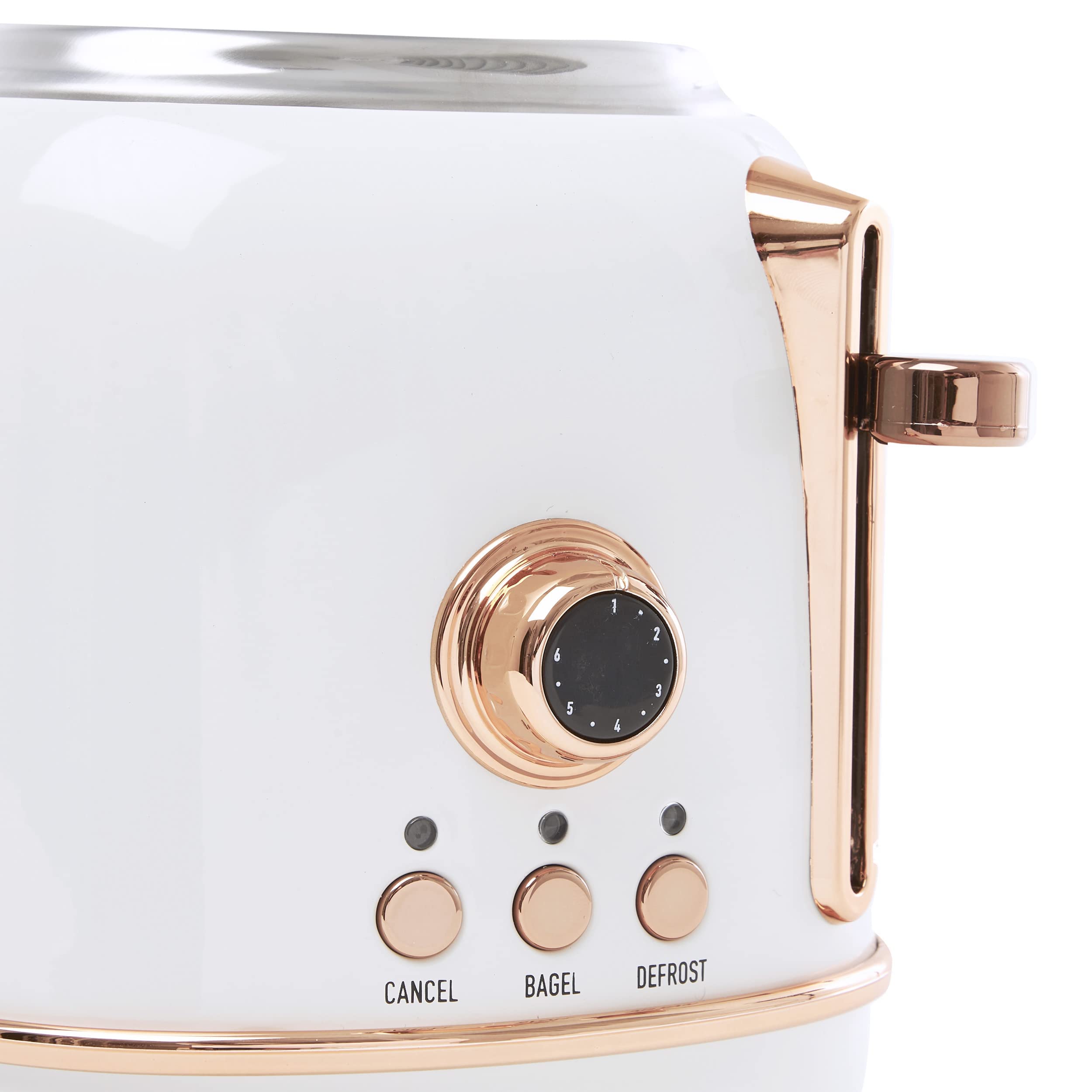 Haden Heritage Stainless Steel 2-Slice Toaster - Ivory / Copper