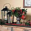 Black Lantern Set (2 Metal Lanterns) Home Decorative Accents