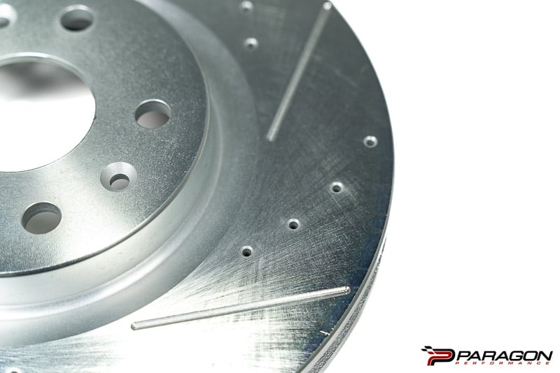 C8 CORVETTE Z51 POWERSTOP EVOLUTION DRILLED & SLOTTED ROTORS - FRONT