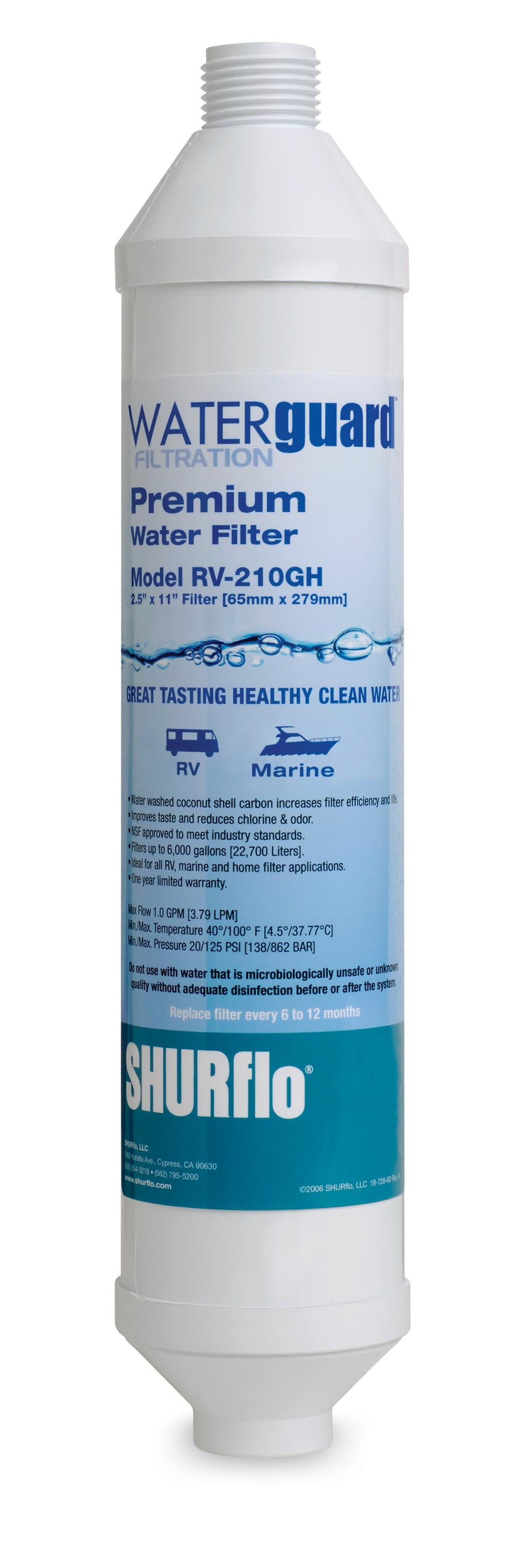 SHURflo RV210GHKDF Fresh Water Filter