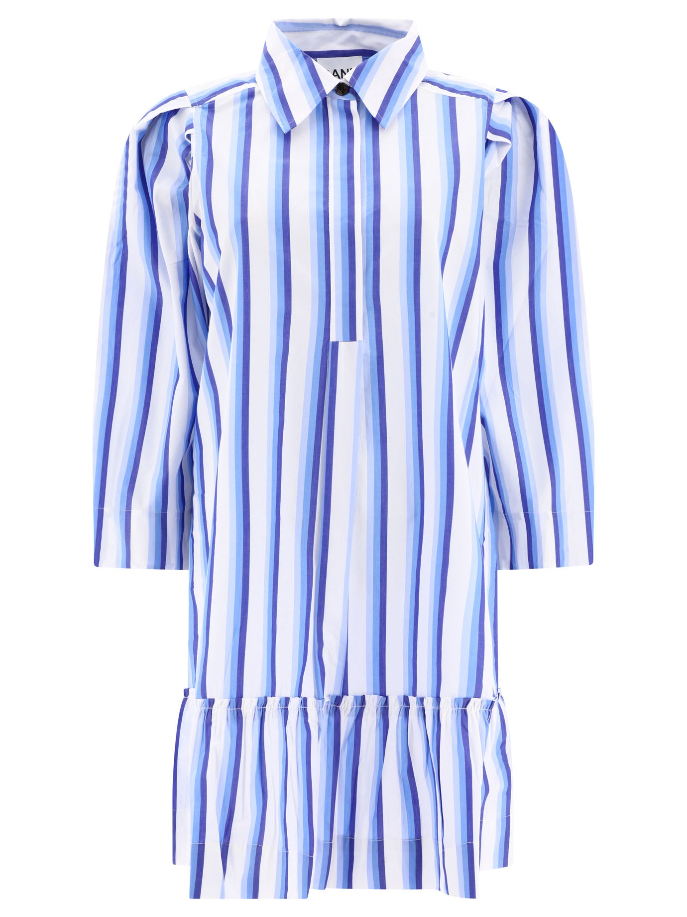Ganni Striped Shirt Dress