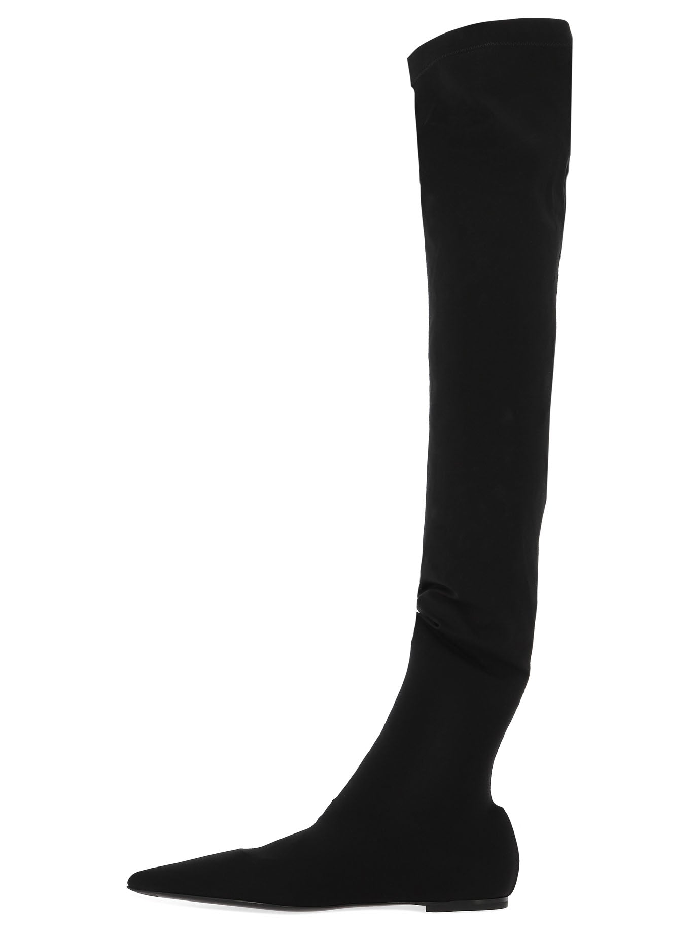 Dolce & Gabbana Stretch Jersey Thigh High Boots