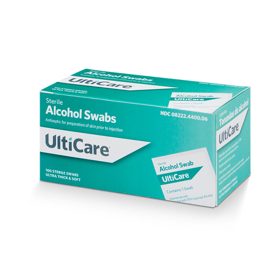 ULTIMED ULTICARE ALCOHOL SWABS. SWAB ALCOHOL ST 200/BX, BOX