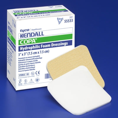 KENDALL? FOAM PLUS NONADHESIVE WITHOUT BORDER FOAM DRESSING, 6 X 6 INCH, SOLD AS 10/BOX CARDINAL 55566P