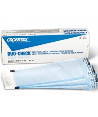 POUCH, SELF SEAL DUO-CKECK 4.25X11 (200/BX 10BX/CS), SOLD AS 2000/CASE SPS SCB1X