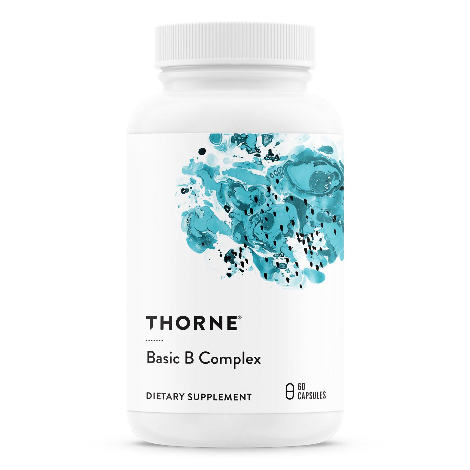 SUPPLEMENT, CAP BASIC B-COMPLEX (60/BT 12BT/CS), SOLD AS 1/BOTTLE THORNE B104