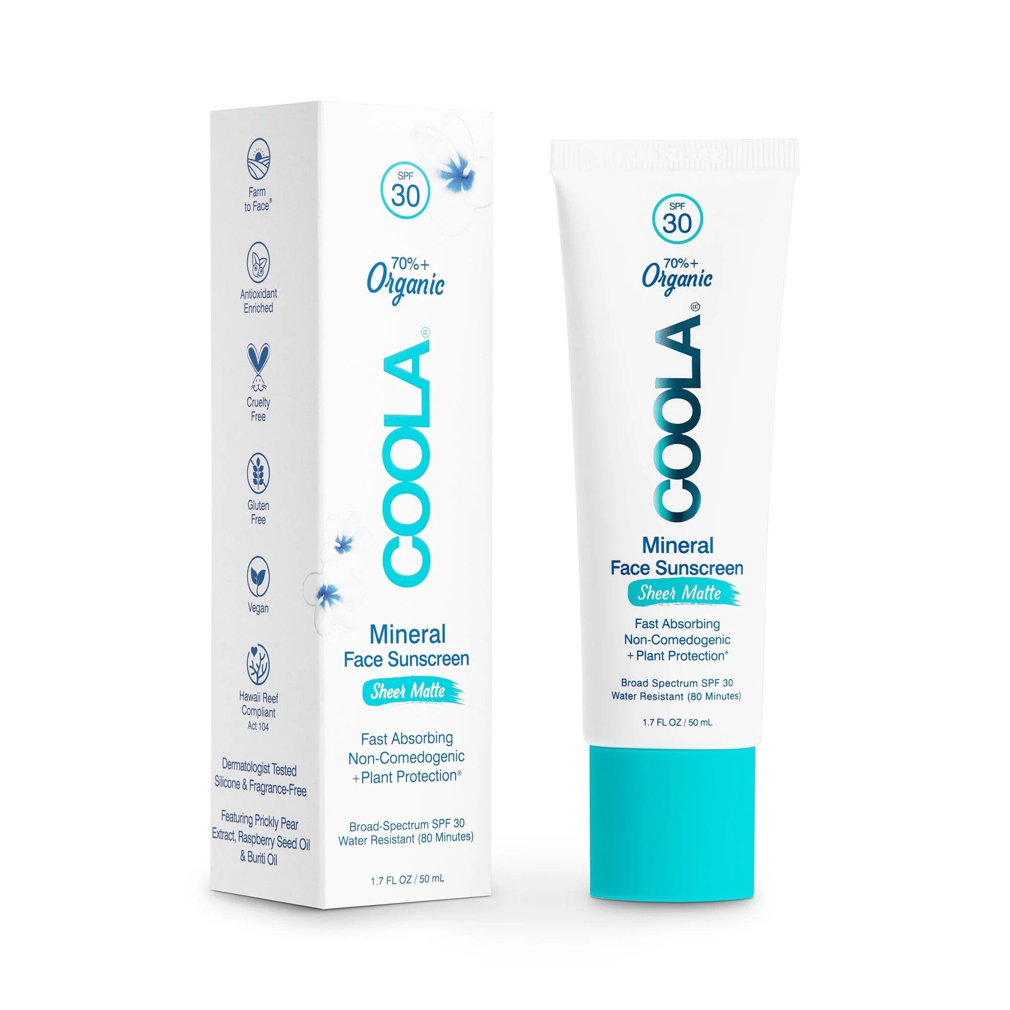 SUNSCREEN BARE REPUBLIC? MINERAL TINTED FACE SPF 30 LOTION 1.7 OZ. TUBE, SOLD AS 1/EACH COOLA BR10108