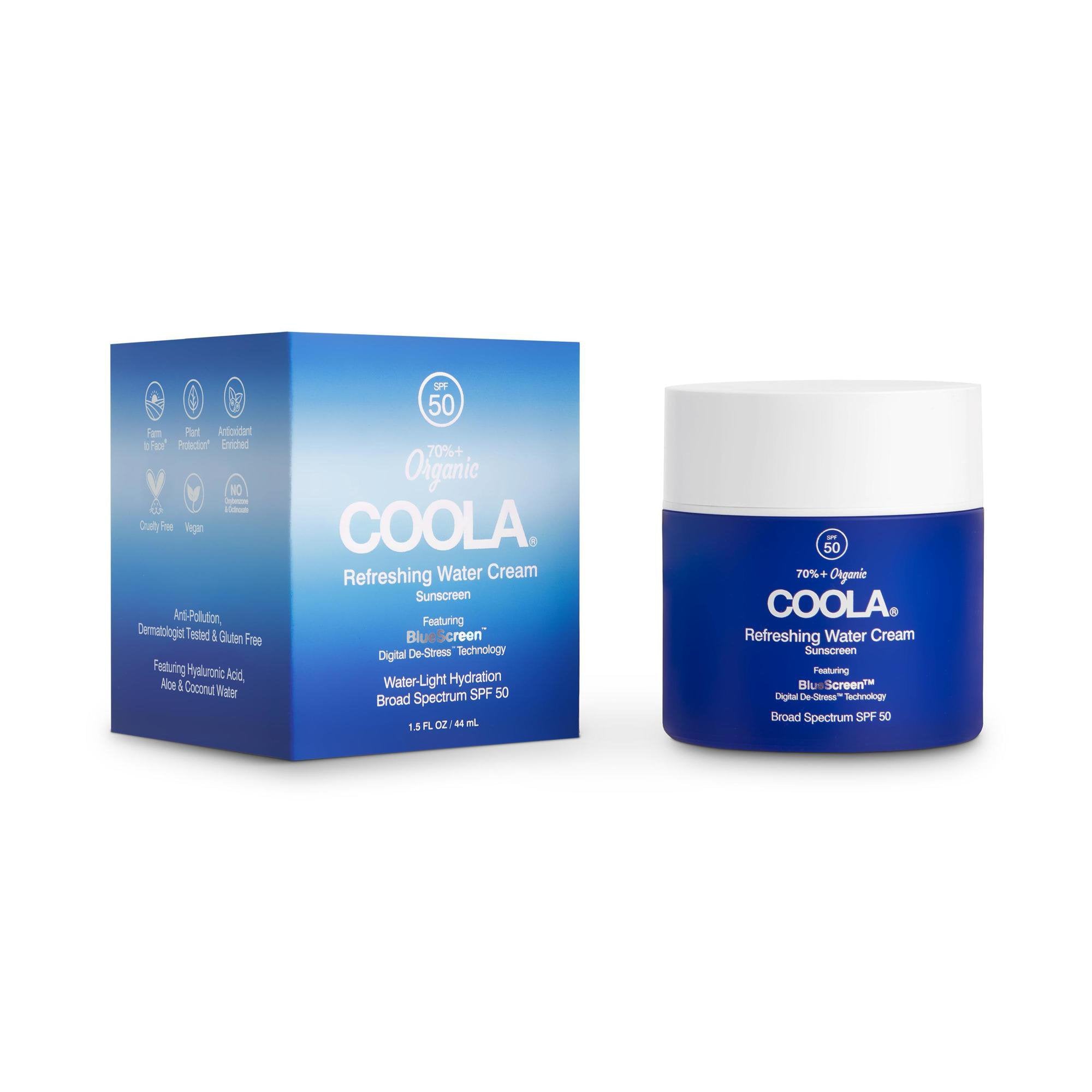 SUNSCREEN COOLA? REFRESHING WATER CREAM SPF 50 CREAM 1.5 OZ. JAR, SOLD AS 24/CASE COOLA CL10405