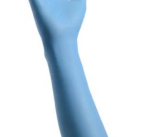 CARDINAL HEALTH? DECONTAMINATION EXTENDED CUFF LENGTH EXAM GLOVE, MEDIUM, BLUE, SOLD AS 50/BOX CARDINAL 88NDM