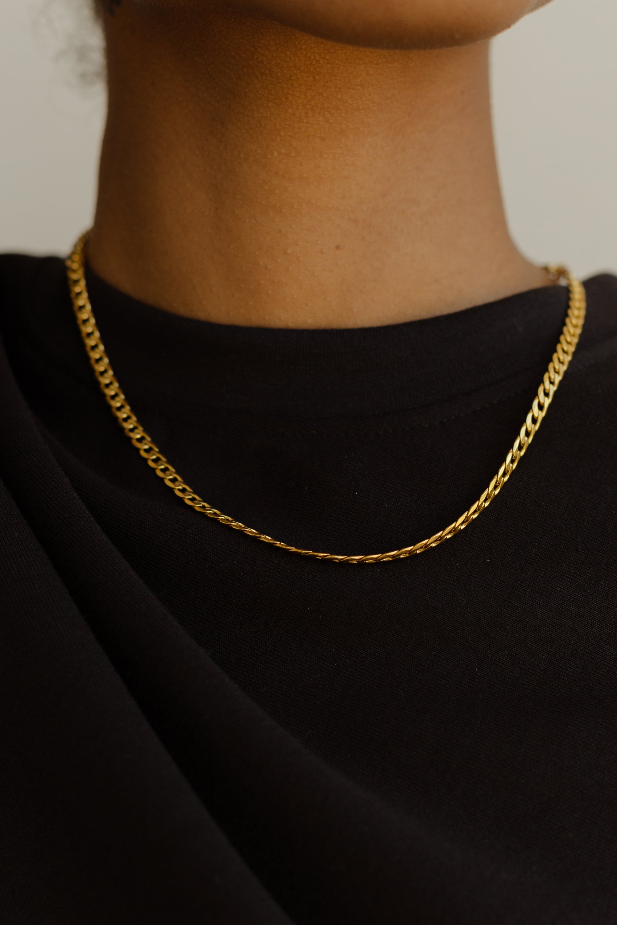 Essentials Curb Chain Necklace 4mm