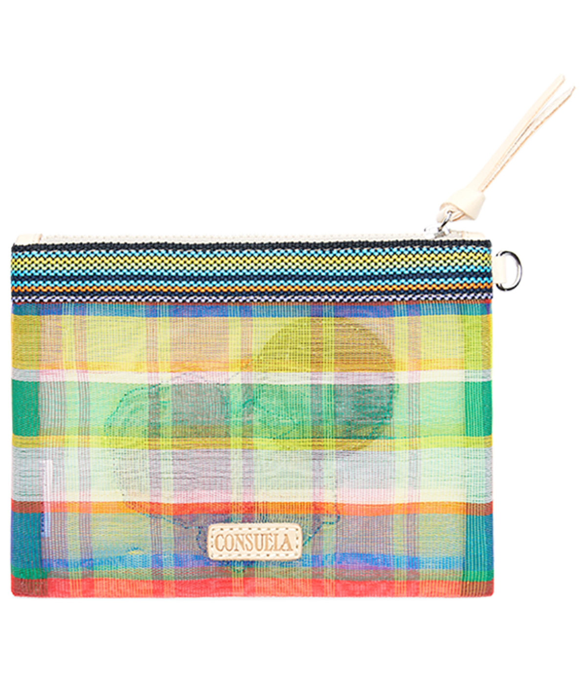 MARCELA PATCH MESH MINI SLIM ZIP POUCH