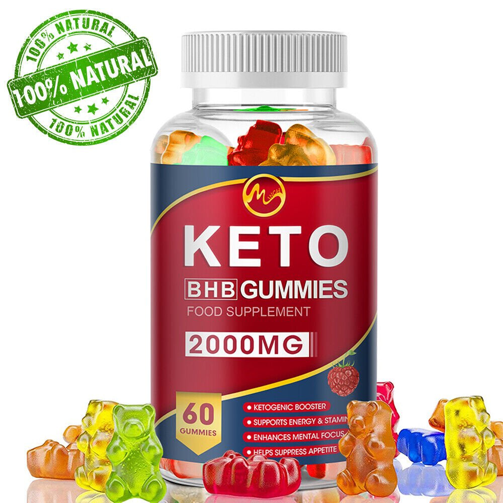 2000 Mg Keto Gummies Apple Cider Vinegar with MCT Oil, Weight Loss Supplement