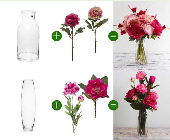 Narrow Necked Glass Vases