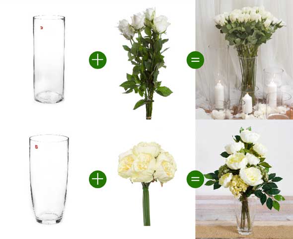 Tall Cylinder Glass Vases