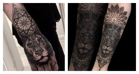 Lion Crown Tattoo Mandala Tattoo
