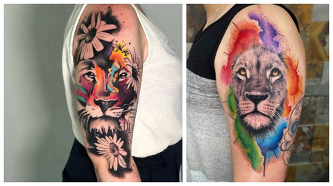 Watercolor Tattoo Lion Tattoo Ideas
