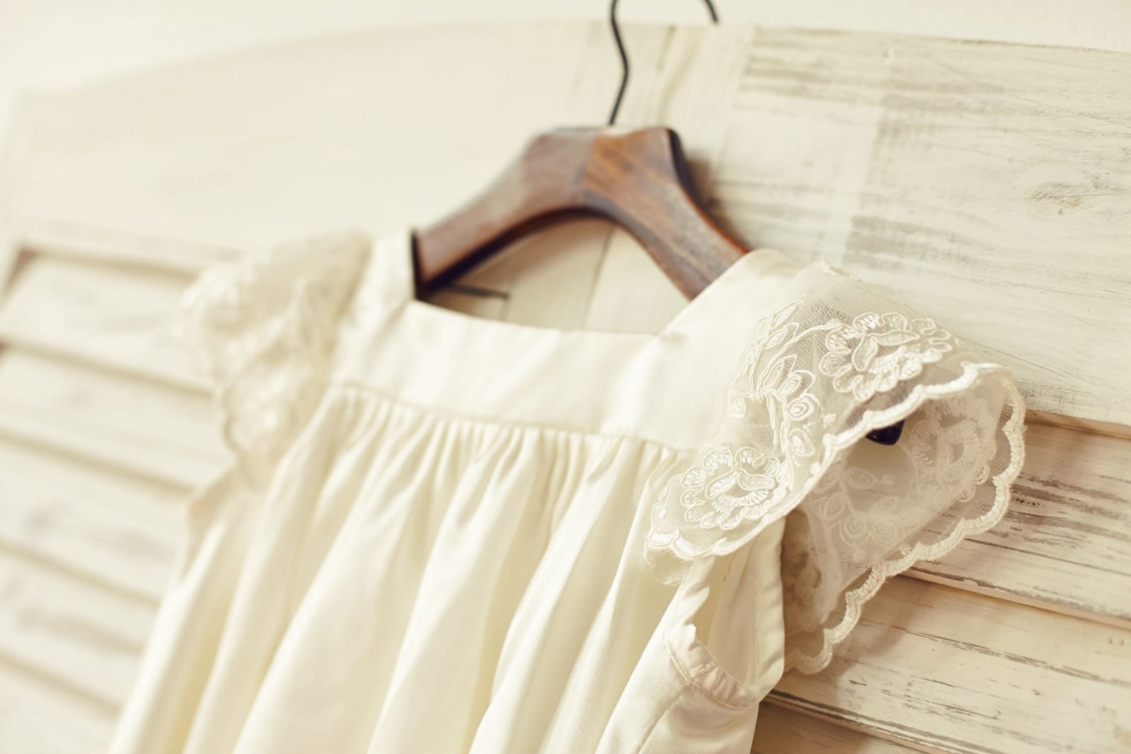 Ivory Satin Cap Sleeves Flower Girl Dress