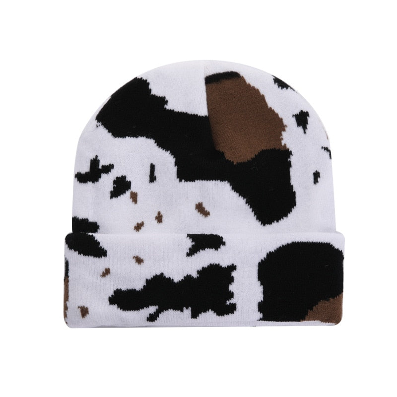 Cow Print Beanie