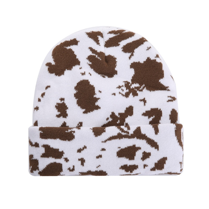 Cow Print Beanie