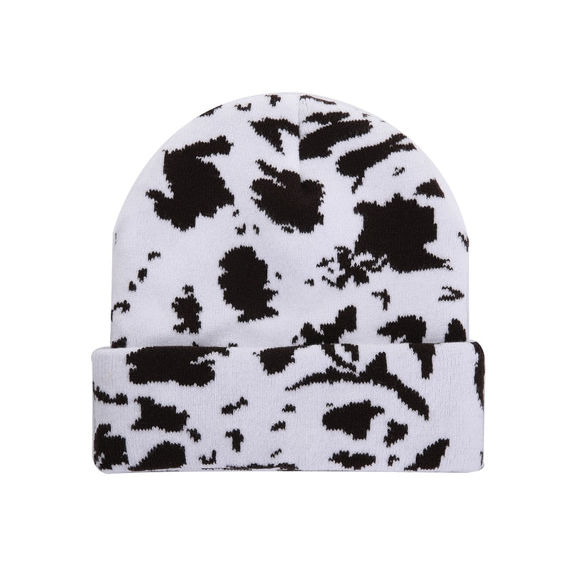 Cow Print Beanie