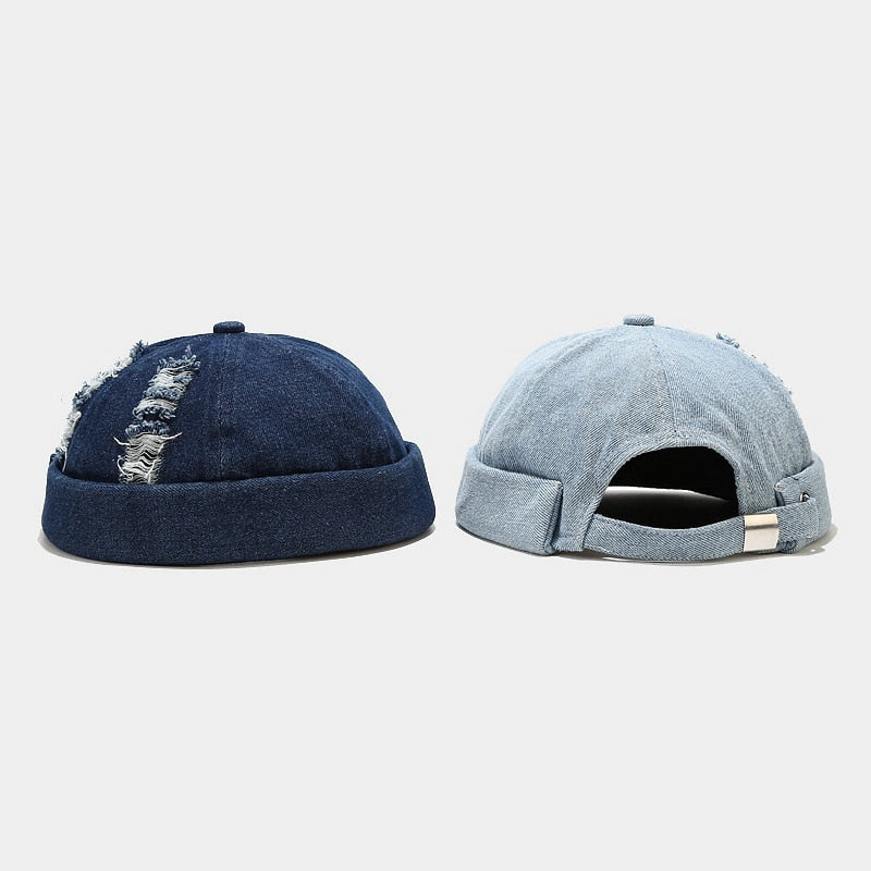 Denim Brimless Hat