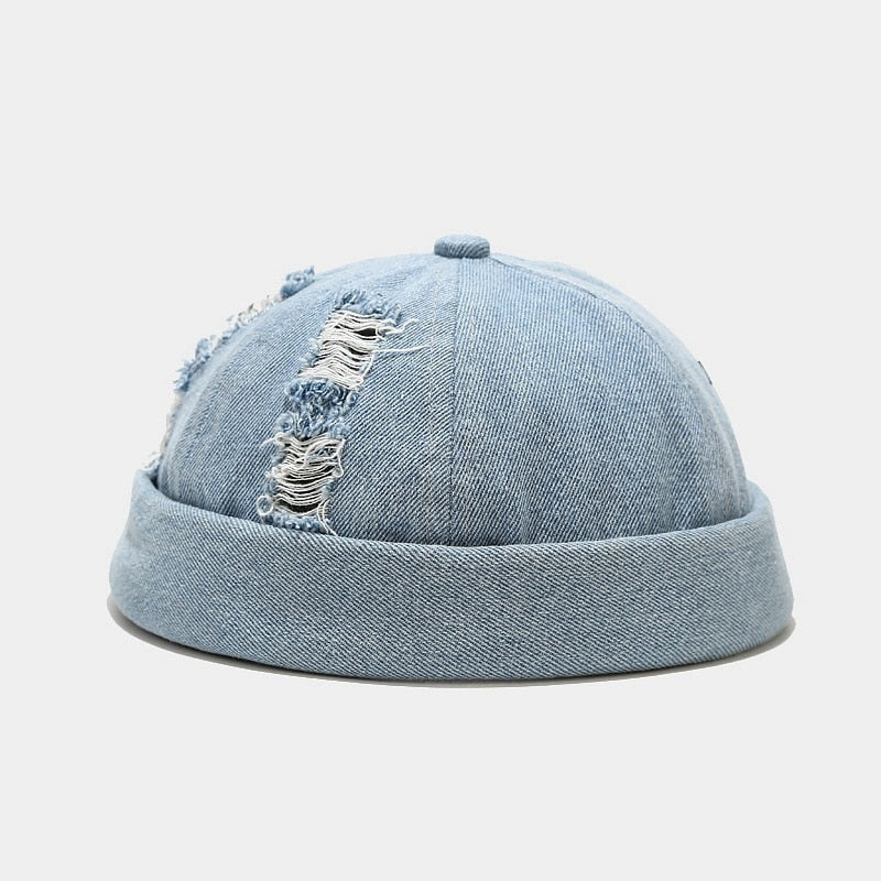 Denim Brimless Hat