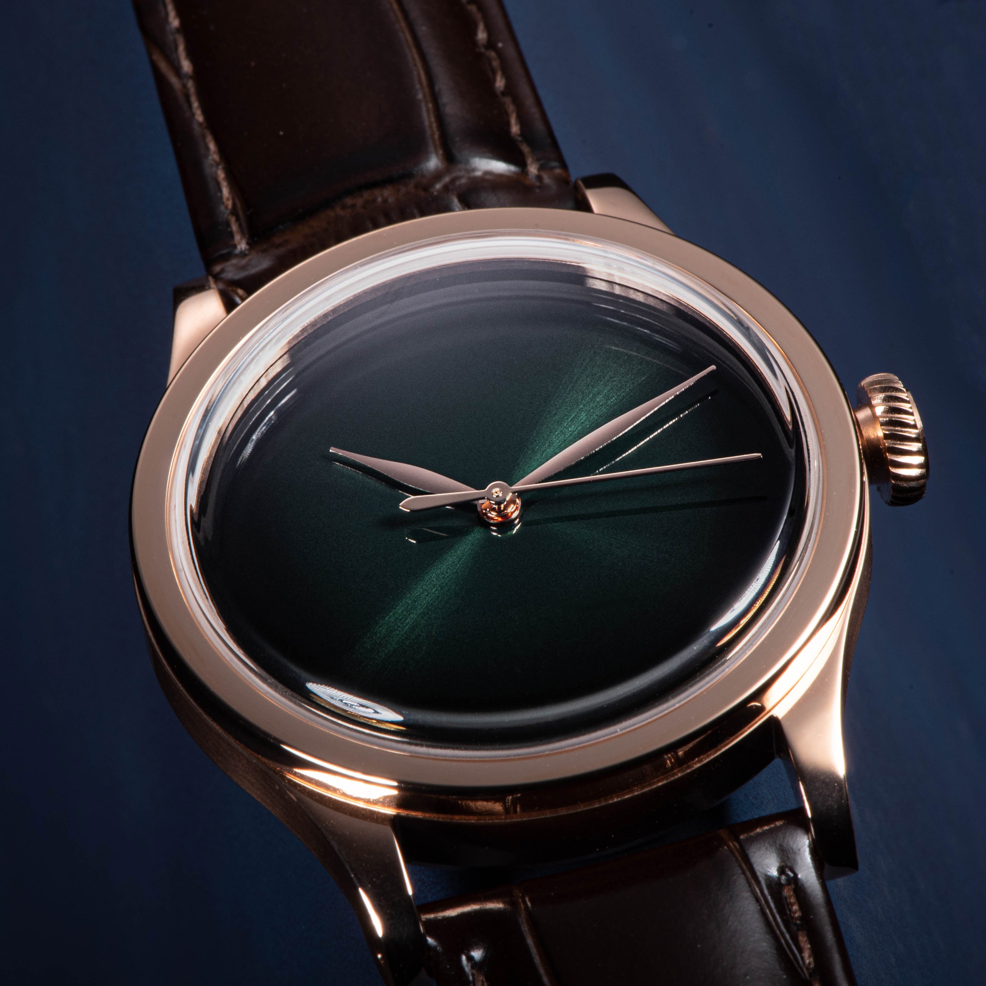 Heritage 411-3A Seagull 2130 Movement Rose Gold Case Green Dial SU4113RGN