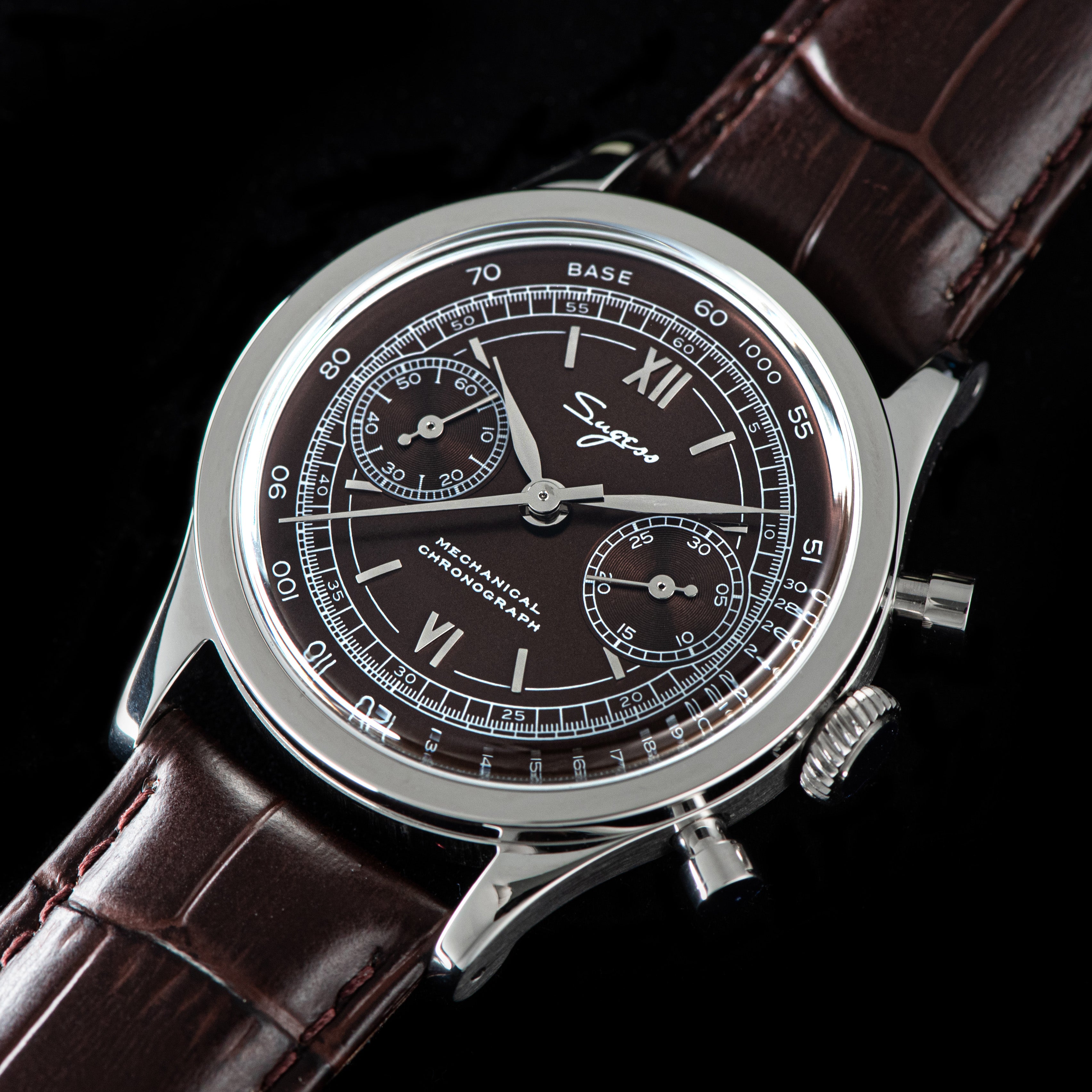 Chrono Heritage 411 SU1901BRS Brown Dial