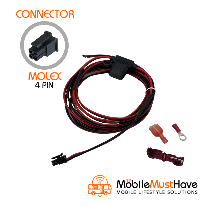 Peplink Direct Wire DC Power Cable with 4 Pin Molex