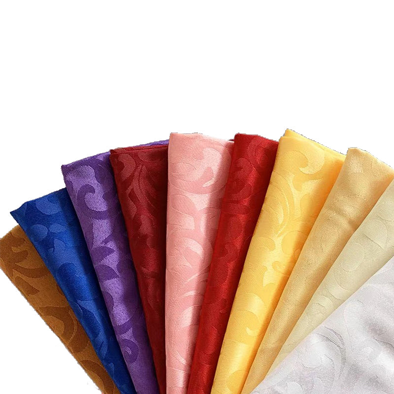 10pcs Polyester Jacquard Table Napkin Dinner Napkins Handkerchiefs