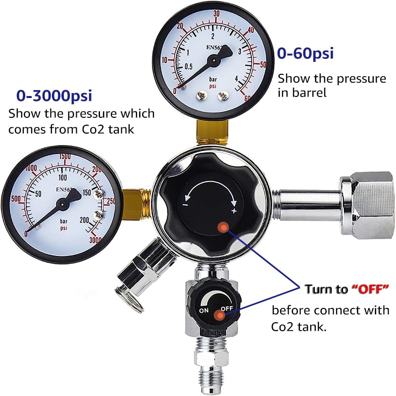 Beer Brewing Carbonation PVC Gas Carbonation Hose Home Co2 Regulator