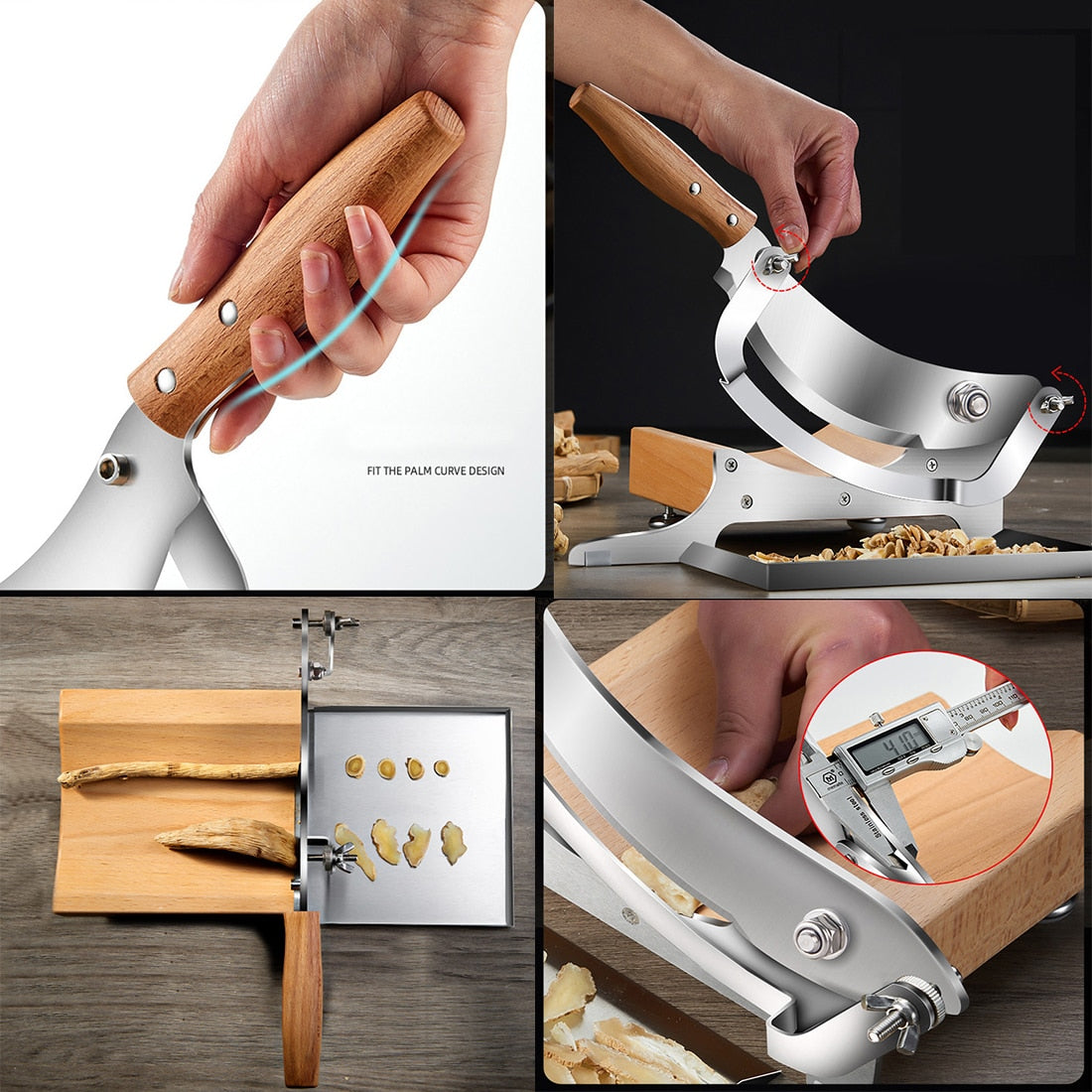 Ginseng Slicer Commercial Cutting Slicer Machine Medicinal Slice Cutter