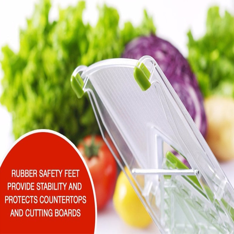 Mandoline Slicer Manual Vegetable Cutter with 4 Blade Vegetable Grater