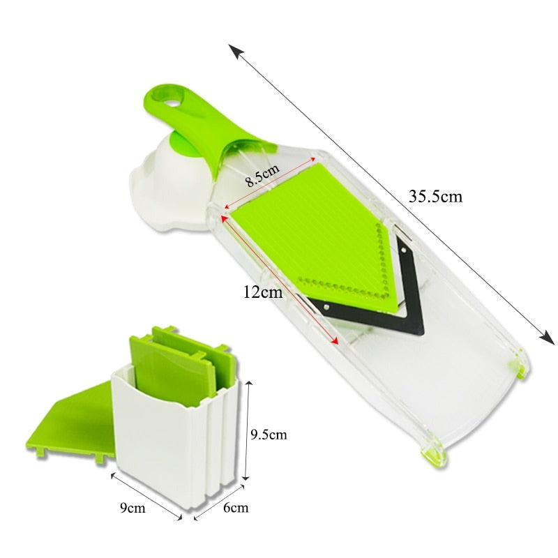 Mandoline Slicer Manual Vegetable Cutter with 4 Blade Vegetable Grater