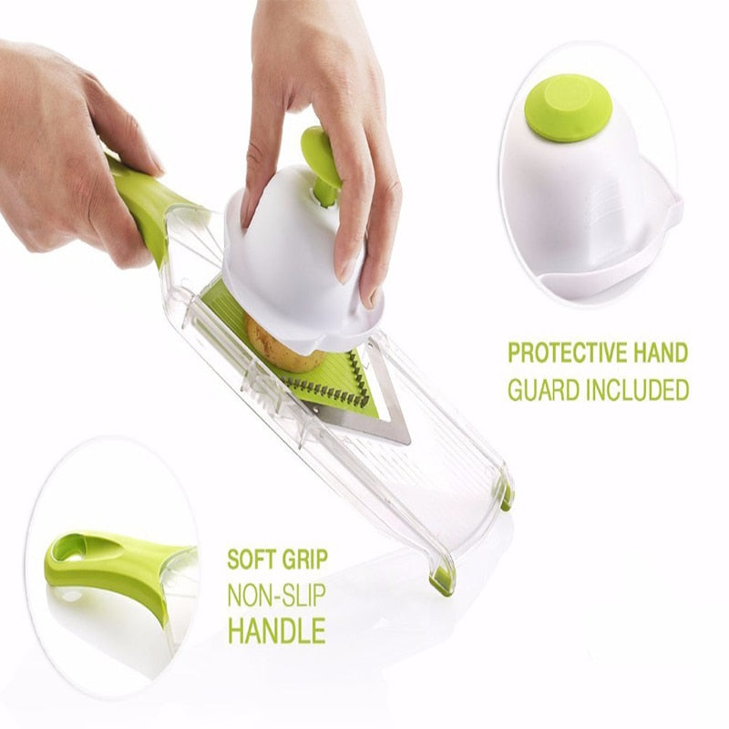 Mandoline Slicer Manual Vegetable Cutter with 4 Blade Vegetable Grater