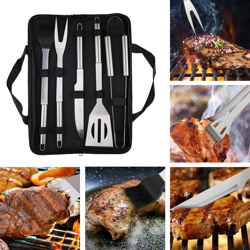 BBQ Grill Tool Set Barbecue Tools Outdoor Camping Cooking Tools Set