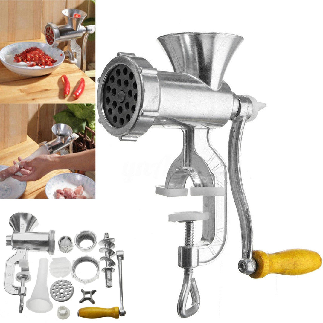 Manual Aluminum Alloy Meat Grinder Sausage Maker Grinder