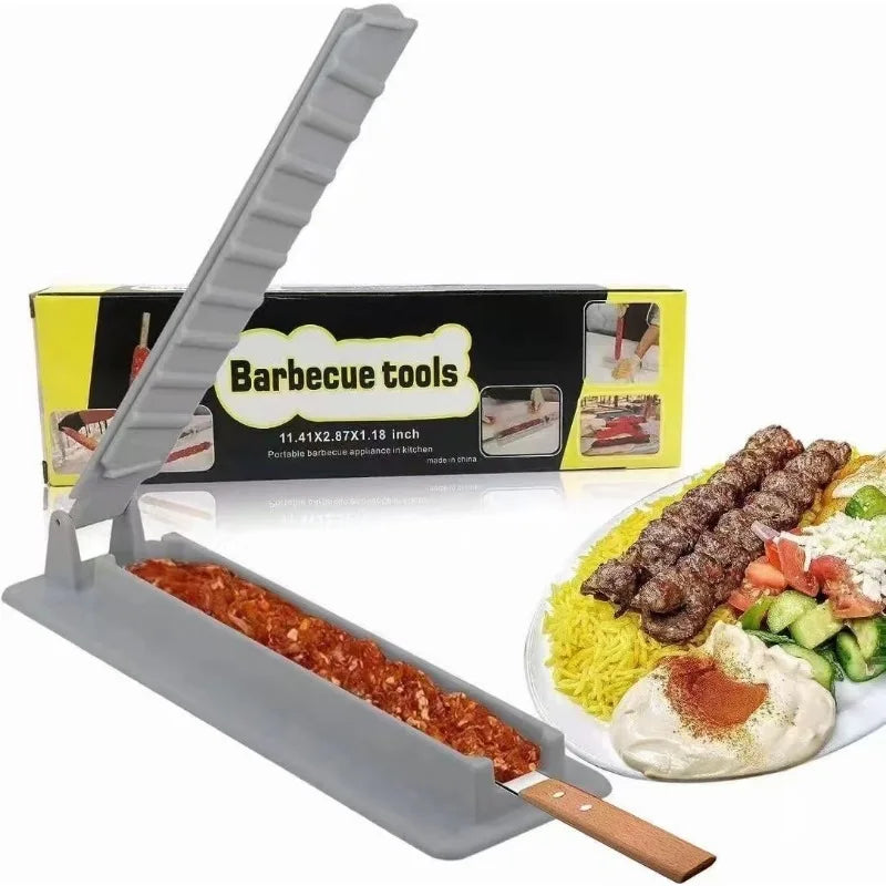 Single Row Kebab Maker BBQ Meat Skewer Machine Kebab Press Maker